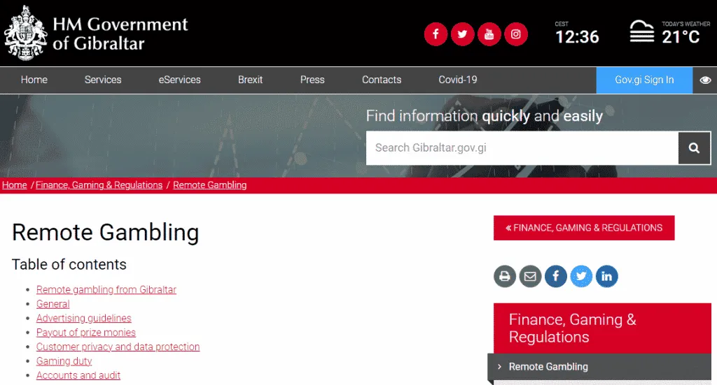 Online Casino Lizenz - Gibraltar