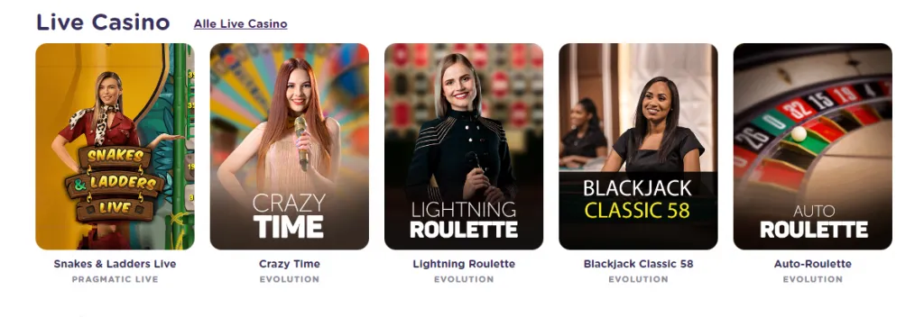 Casiqo Casino Live-Casino