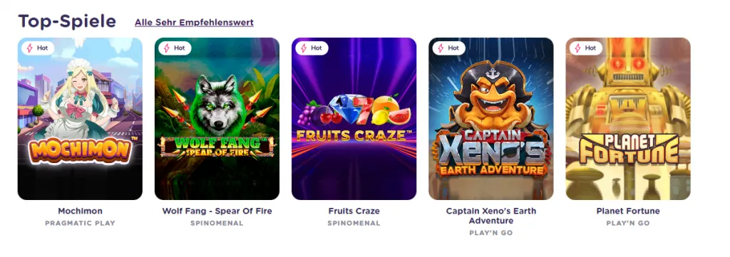 Casiqo Casino Beliebtesten Spiele