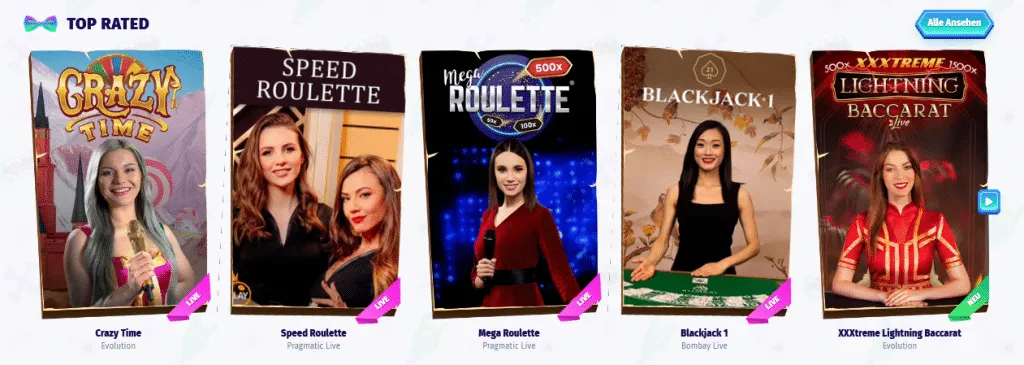 Casombie Casino Live-Casino