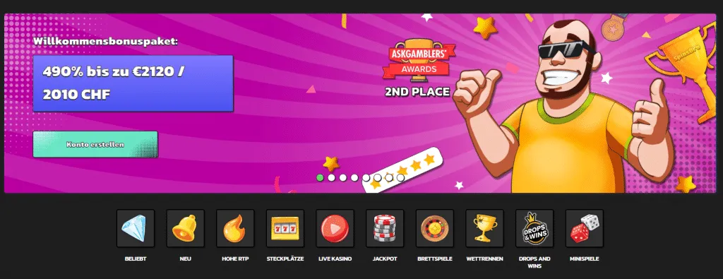 Spinsbro Casino Lobby 1024X395