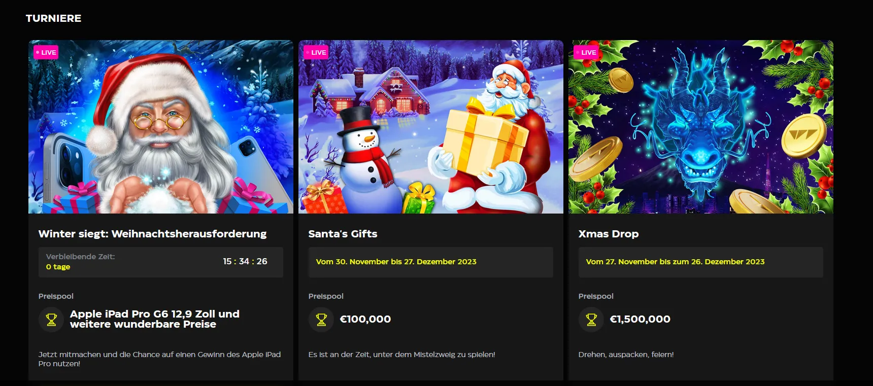 Casinobuck  Casino Turniere