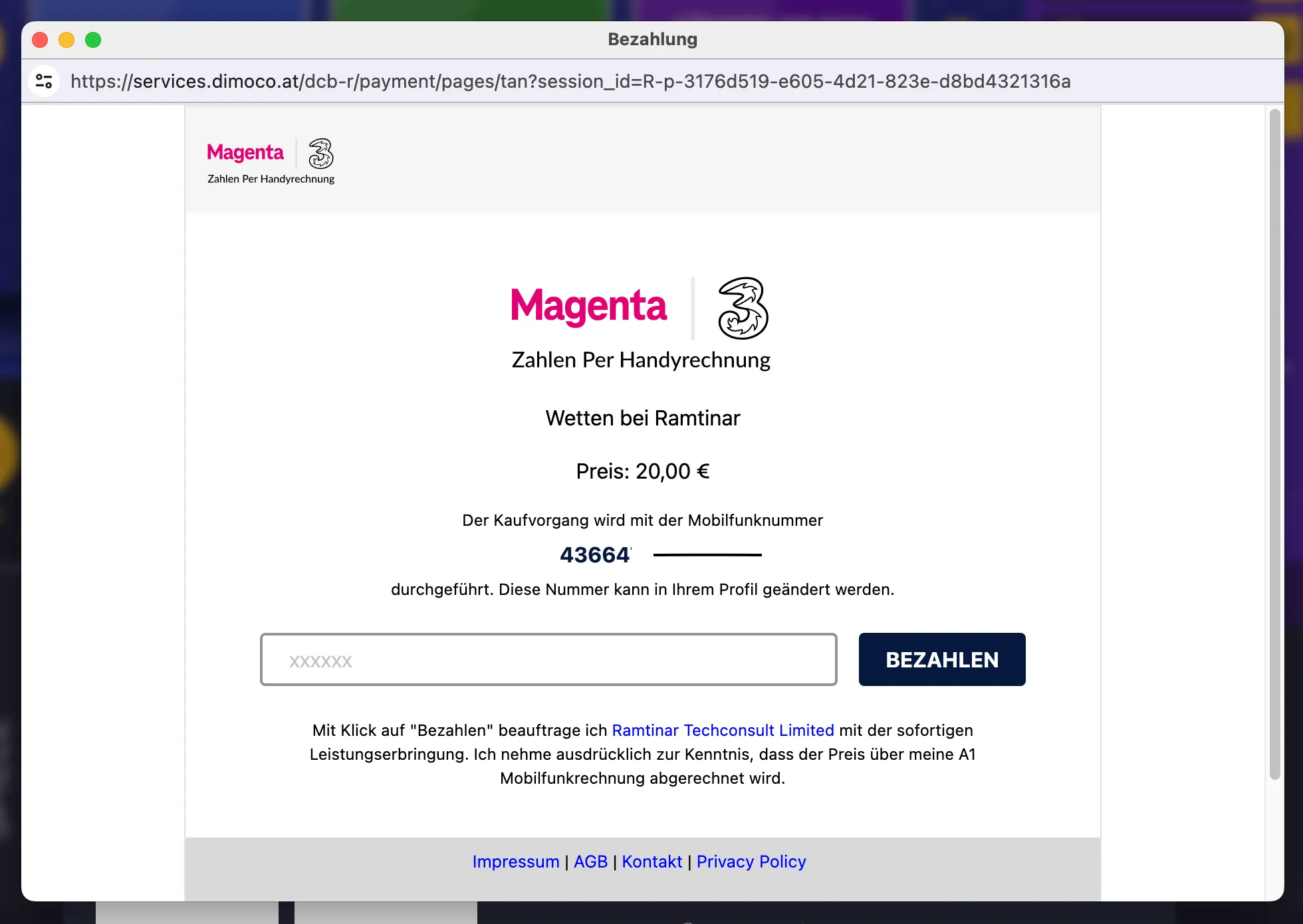 Online Casino SMS Zahlungsprozess