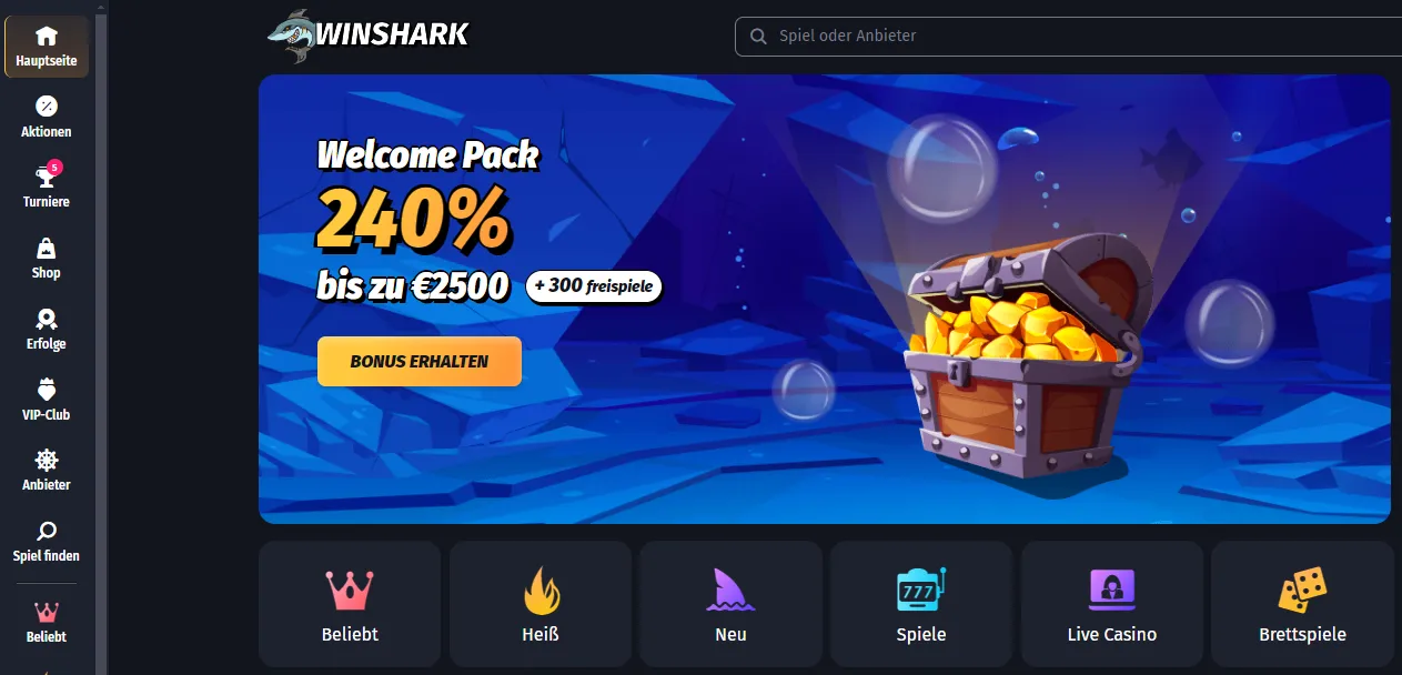 Winshark casino bewertungen
