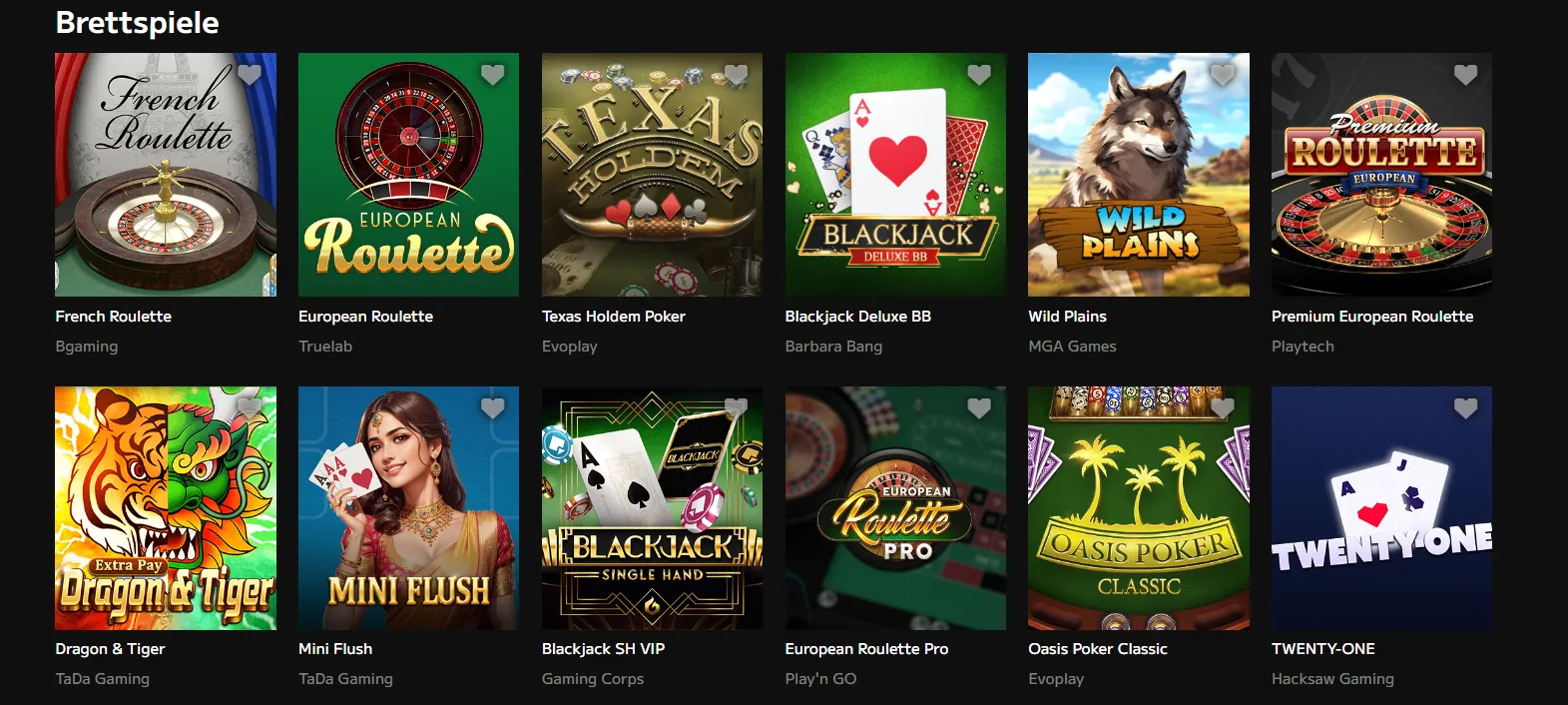 Wild Tokyo Casino Brettspiele