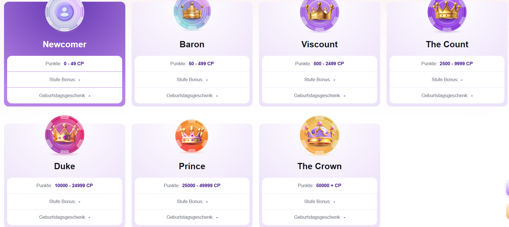 VIP Programm im Crown Slots Casino Crown Slots Casino VIP-Programm