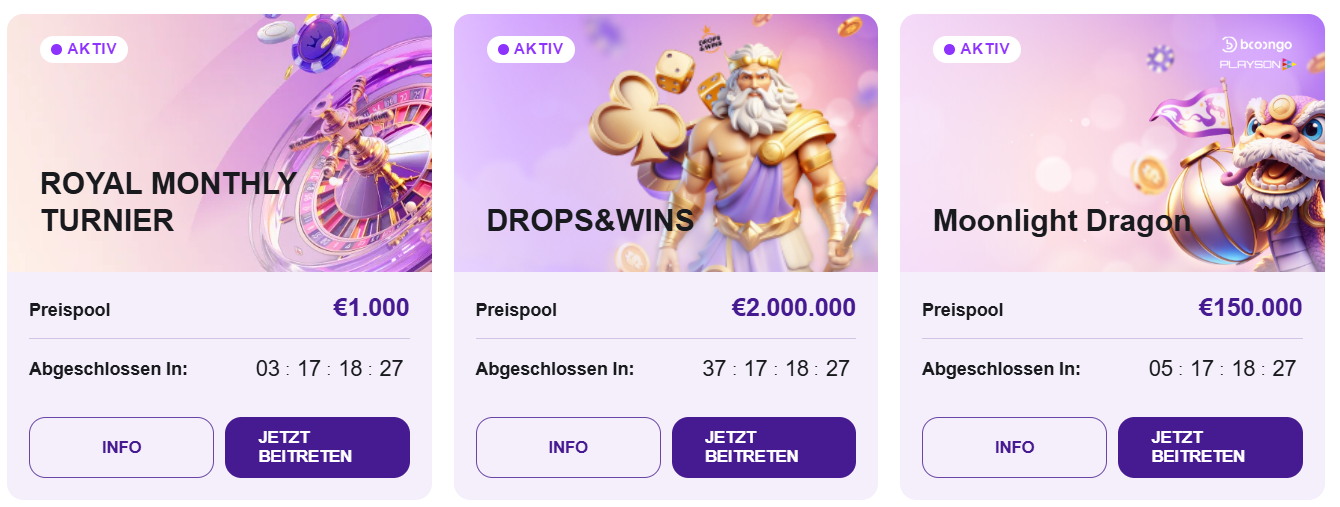 Turniere im Crown Slots Crown Slots Casino Turniere