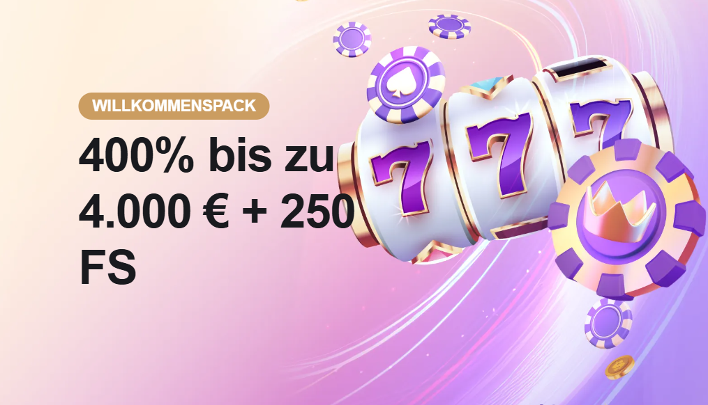 Der Willkommensbonus in Crownslots Crown Slots Casino Willkommensbonus