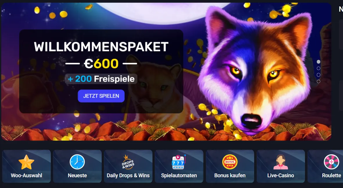woo Online Casino Sofortüberweisung