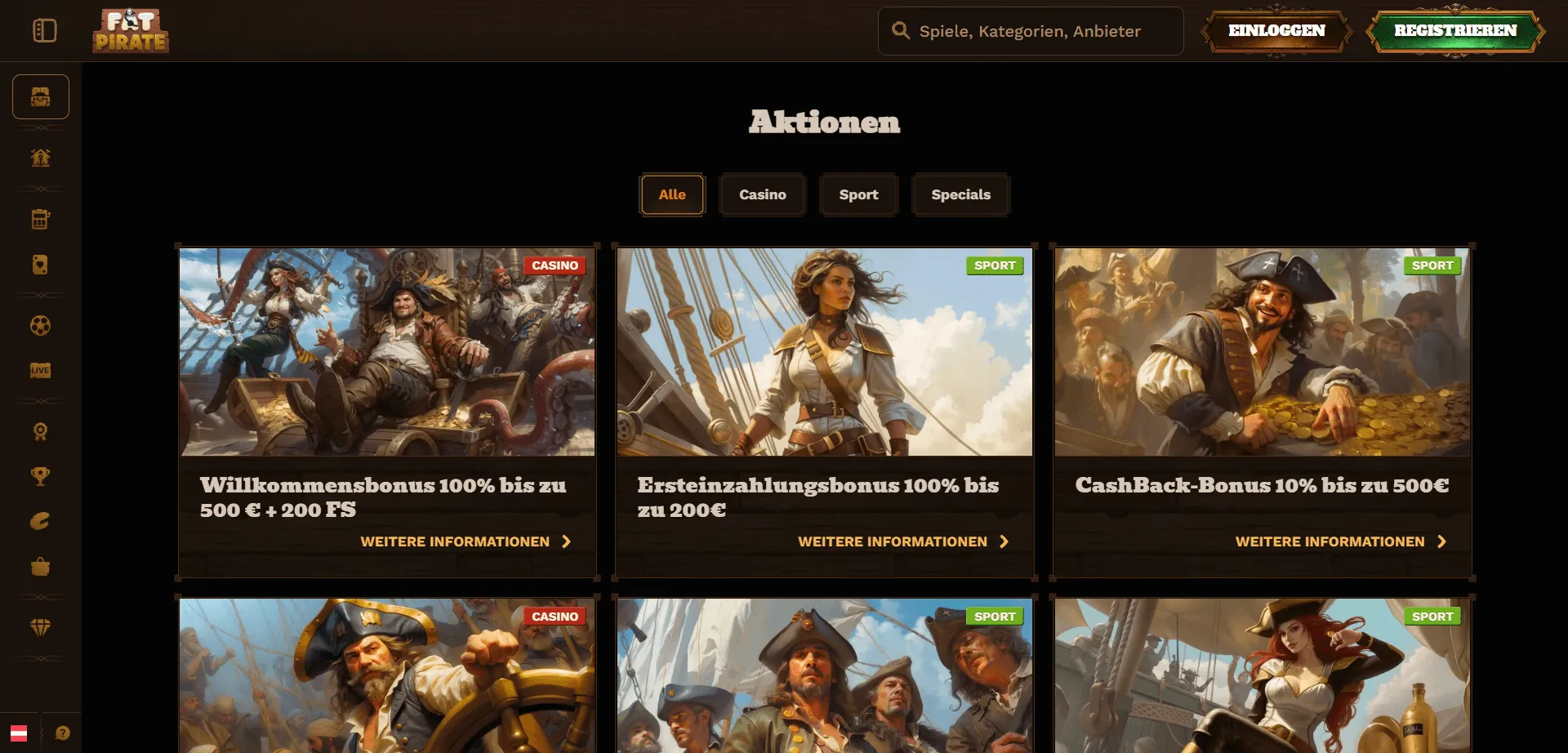 Fat Pirate Casino Bonus Banner