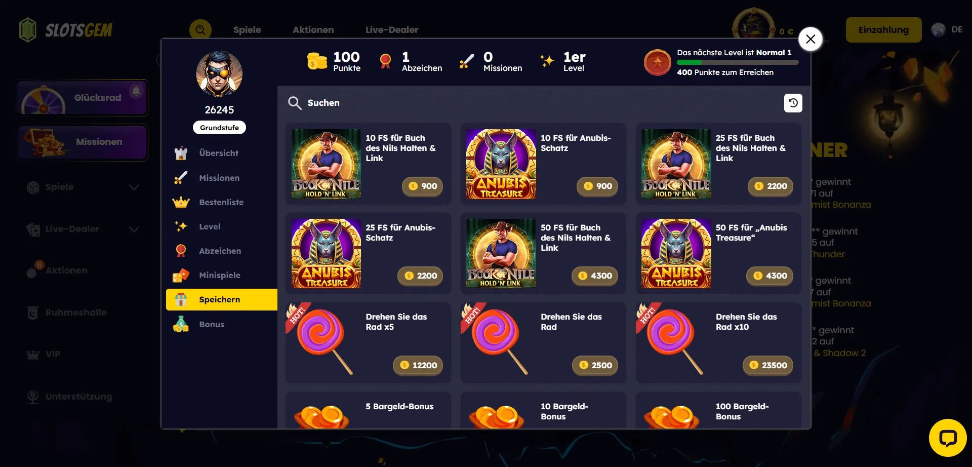 Slots mit Freispielen zum Kauf verfügbar