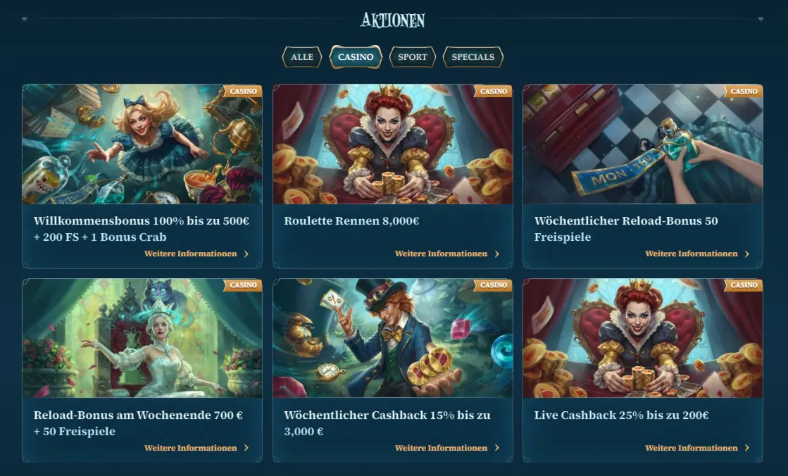 Betalice Casino Bonusangebote